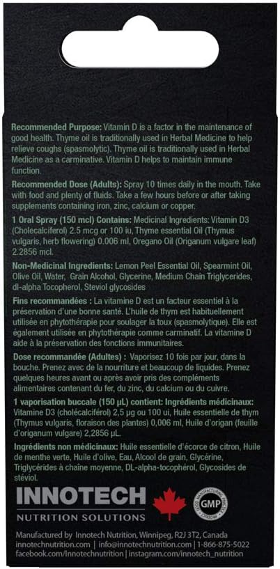 Click Image to Open expanded View INNOTECH Nutrition: Colflex Oregano Throat Spray, Arctic Mint - 25 ml