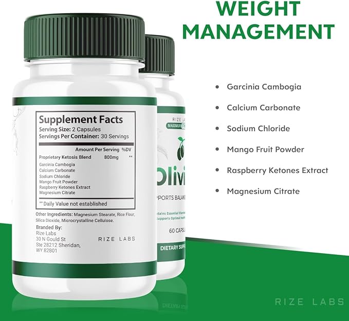 (Official Olivine Weight Loss Supplement, Superfood Capsules for Total Body Wellness and a Healthy Lifestyle, Pills for Leaner Physique, Oli Vine Reviews, Advanced (60 Capsules)