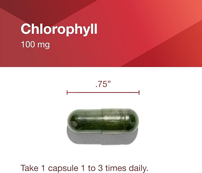 Protocol Chlorophyll - Supports Detox Cleanse, Liver Function & Internal Deodorant* - Non-GMO & Soy Free - 90 Veg Capsules