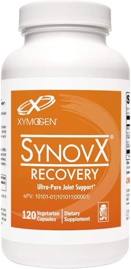 XYMOGEN SynovX Recovery - Joint Support Supplement for Healthy Joint Structure and Function - MSM Glucosamine Chondroitin Capsules to Support Healthy Tissue, Cartilage and Joints (120 Capsules)
