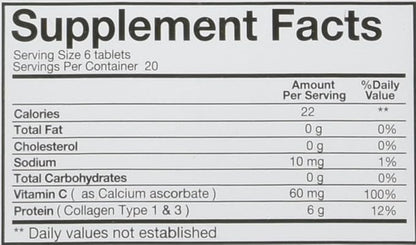YouTheory Collagen, Type 1 & 3, 120 tablets (Pack of 3)