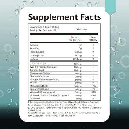 Double Strength Skin Hydration,Unavy Hyaluronic Acid,850mg High Bioavailable Dietary Hyaluronic Acid Capsules,850mg high bioavailability hyaluronic Acid. (2pc 60Caps)
