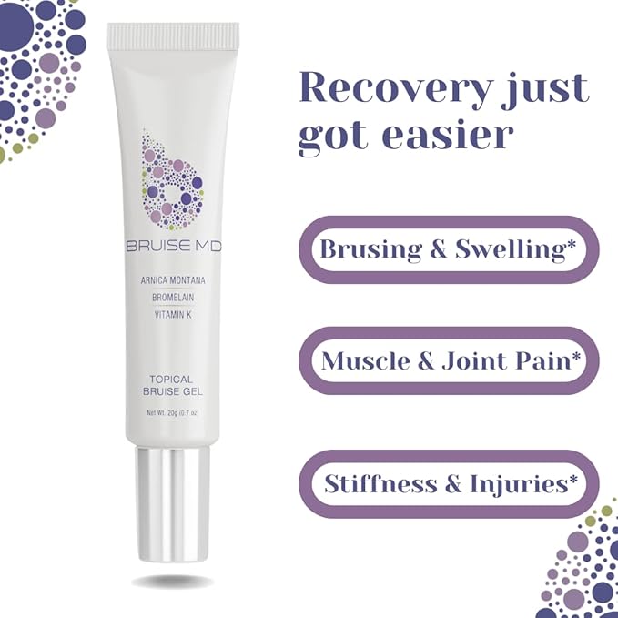 Supplement and Gel Bundle, Combination Treatment to Help Clear Bruises and Reduce Swelling