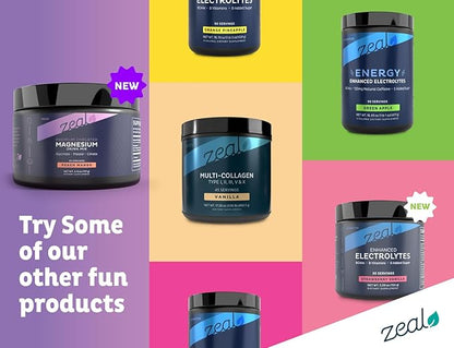 Premium Chelated Peach Mango Magnesium Glycinate, Malate, Citrate Triple Blend Magnesium Complex (Drink Mix (30 Serv.)