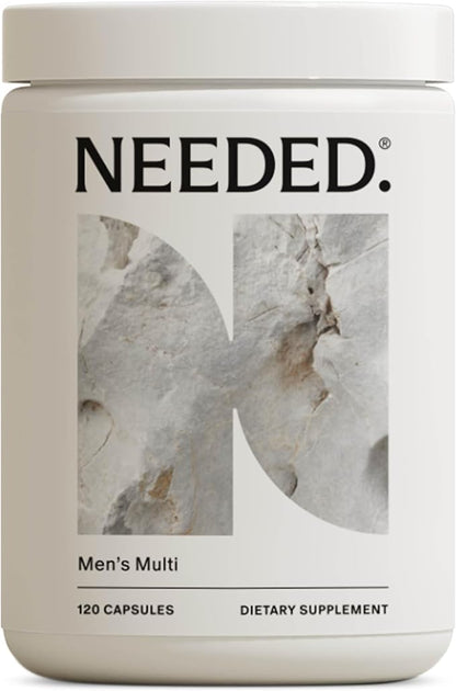Needed. Multivitamin for Men - 25 Optimal Nutrients for Fertility & Men's Health - Mens Multivitamin with Vitamin D3 2000IU, B12 Vitamins, 200 MCG Selenium - Men's Fertility Supplement, 30 Day Supply