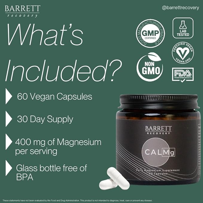 CALMg Magnesium Supplement for Enhanced Sleep & Relaxation. Ultimate Sleep aid with Seven Types of Magnesium for Wellness & Recovery Support. Ideal for Post-Surgery Comfort and Sleep Enhancing.