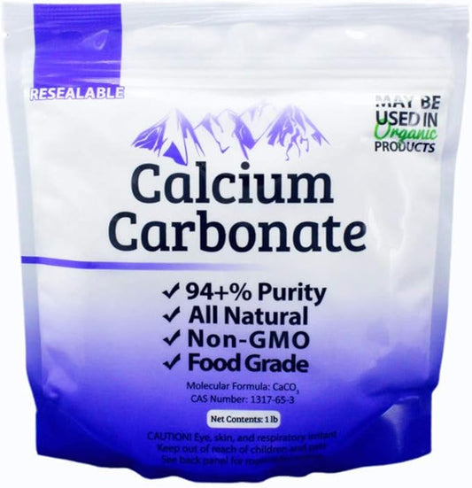 Duda Energy FGcc1f Food Grade 97+% Calcium Carbonate from Ground Limestone, 1 lb.
