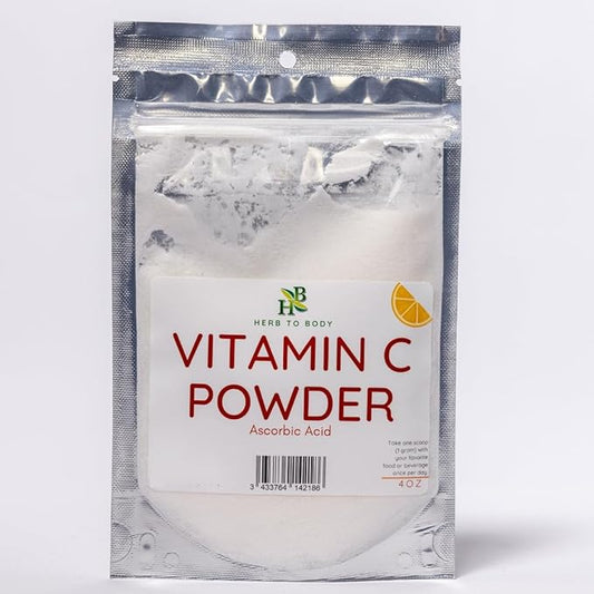 Vitamin C Powder | Ascorbic Acid | Wildcrafted | 4oz