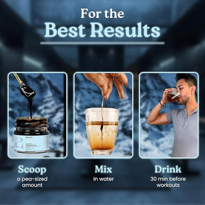 mars by GHC Pure Himalayan Shilajit Gold (Resin) Powered with Shilajit and Surgemax - 20g - Pack of 1 | Pure Organic Shilajit Resin sourced from Himalayas