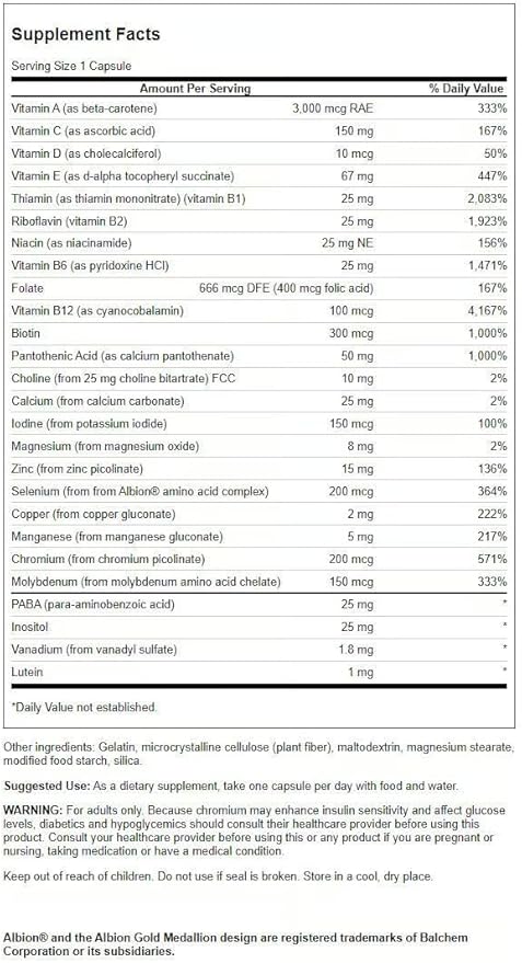 Swanson Active One Multivitamin Without Iron 90 Capsules