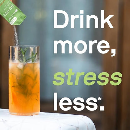 Stress Support Calm Drink Mix Supplement to Help Energy, Mood, & Balance Cortisol Levels, Relaxation Natural Adaptogenic Herbal Calm Powder Mix 10 Pack