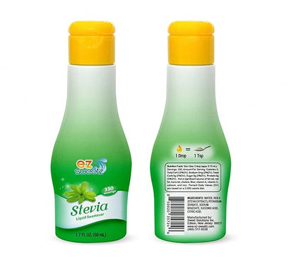 EZ-Sweetz De-bittered Stevia (1.7oz - Liquid Sweetener 330| 2Pack)