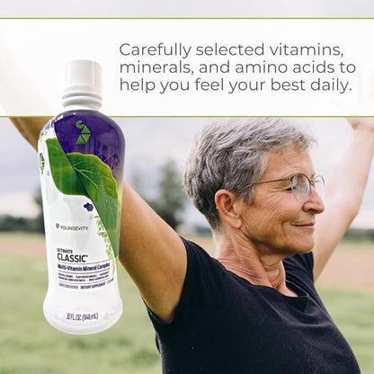Youngevity Ultimate Classic - Multi-Vitamin & Mineral Complex | Natural Source of Essential Daily Nutrients | Highly Absorbable Liquid | (4)