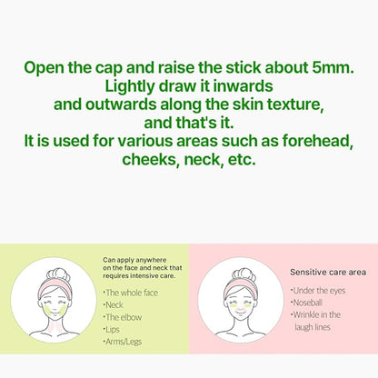 Ariul Green Vitamin C Multi Balm Soothing Stick – 15 Multi-Vitamins & 80% Water Essence for Hydration & Skin Barrier Care, pH-Balanced Vegan Formula, Korean Skin Care, 24g / 0.85 oz