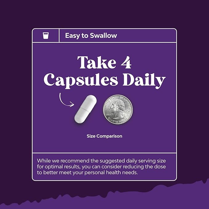 Pure Magnesium Glycinate 400mg Per Serving - Vegan High Absorption Chelated Magnesium Capsules for Women & Men 400mg for Mood Sleep and Relaxation Support - 30 Servings