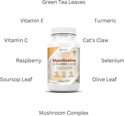 MycoSoothe Advanced Hair, Skin, Nail & Immunity Support Formula - 3 Pack Capsules