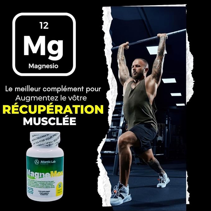 Magnemax Fast Absortion Magnesium Chloride, Malate Glycinate and Threonate combinated Capsules, Support for The Nervous System and Healthy Bone, Muscle and Heart Function, Vegan, Keto, Paleo
