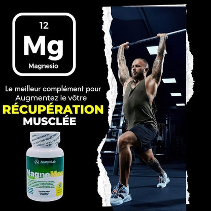 Magnemax Fast Absortion Magnesium Chloride, Malate Glycinate and Threonate combinated Capsules, Support for The Nervous System and Healthy Bone, Muscle and Heart Function, Vegan, Keto, Paleo