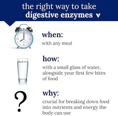 The Vitamin Shoppe Digestive Enzymes- Comprehensive Formula for Fats, Carbohydrates, and Protein Digestion - Aids Gluten and Dairy Breakdown and Supports Nutrient Absorption (180 Vegetable Capsules)