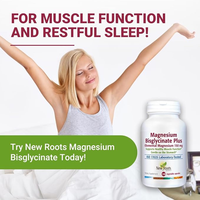 Magnesium Bisglycinate is Advanced Magnesium Glycinate Supplement (150 mg) | 200% Higher Absorption with L-Taurine, Gentle on The Stomach, Perfect for Muscle, Bone Support, (120 Capsules)