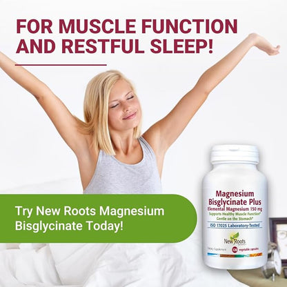 Magnesium Bisglycinate is Advanced Magnesium Glycinate Supplement (150 mg) | 200% Higher Absorption with L-Taurine, Gentle on The Stomach, Perfect for Muscle, Bone Support, (120 Capsules)