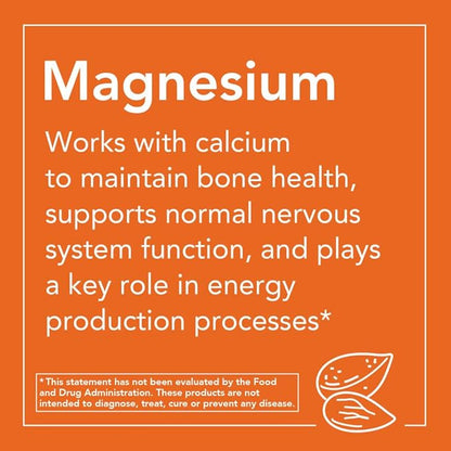 NOW Foods Magnesium Citrate 400 Milligram 120 Veg Capsules (Pack of 2)