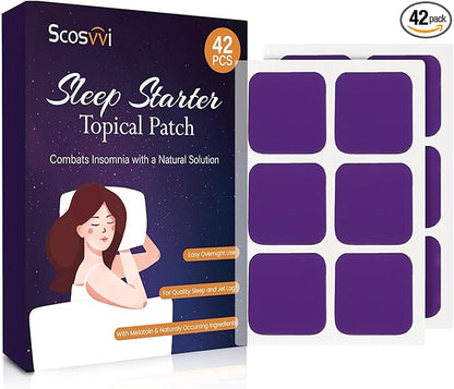 Sleep Patches for Adults Extra Strength: Gentle Overnight Sleep Support Patch - Non‑Habit Forming Sleep Aid with All‑Natural, Lavender & Chamomile Relaxation Aid - Drug-Free, 8-Hour Nighttime Solution