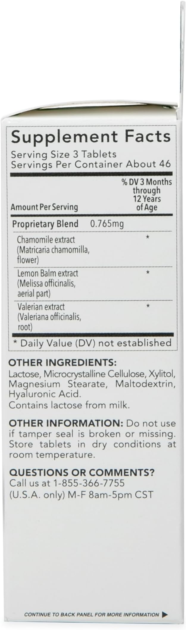 Dr. Talbot's Night Time Chamomile Soothing Tablets, Naturally Inspired, Quick Dissolve, 140 Count