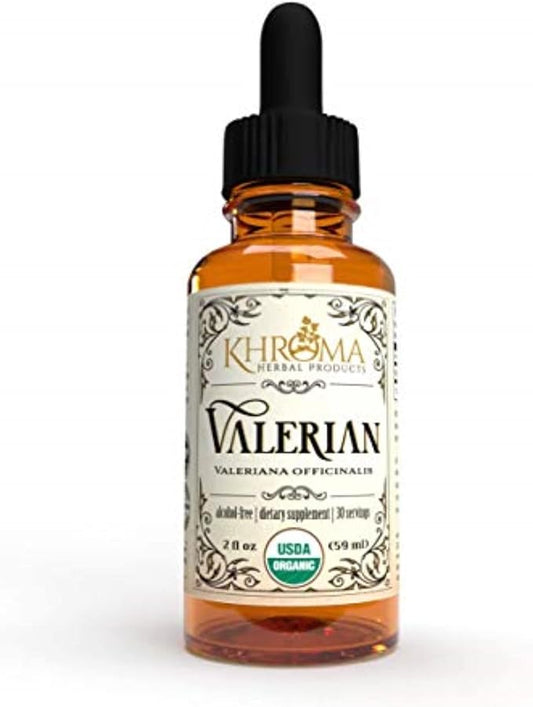Organic Valerian Root - 2 oz Liquid in a Glass Bottle - 30 Maximum Strength Servings