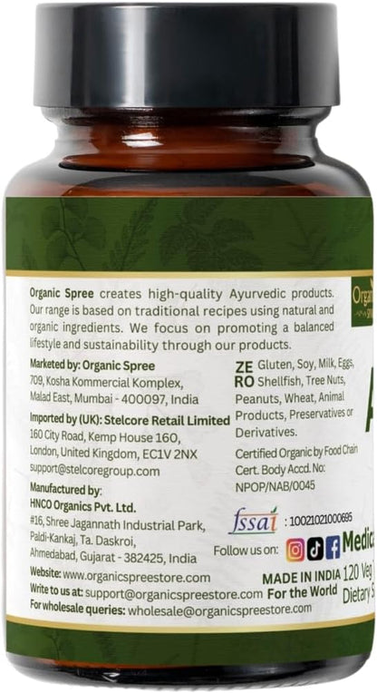 Alfalfa 120 Tablets | Medicago Sativa (Alfalfa) | USDA Organic Certified | Superfood Supplement with Vitamins and Minerals | Organic and Natural 120tab