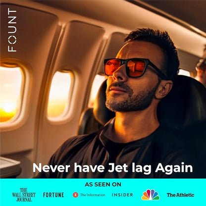 Flykitt Jet Lag Prevention System | Flight Essentials with App-Controlled Personalized Supplement Schedule and Blue Light Filtering Glasses | Prevent Jet Lag for a Full Roundtrip