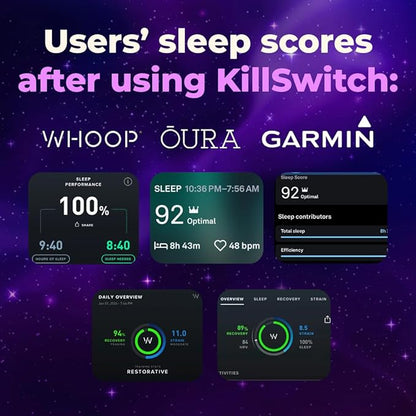 KillSwitch Magnesium Hot Chocolate Sleep Aid – Sleep Cocoa Nootropic Sleep Support Supplement, Magnesium Powder for Restful Nights & Productive Days, Real Cacao, Sugar‑Free, Made in USA, 30 Servings