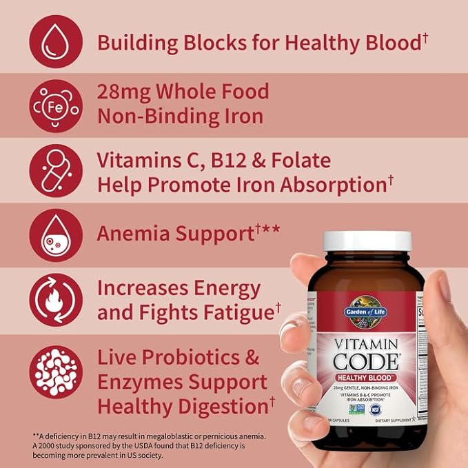Vitamin Code Healthy Blood 60ct Capsules