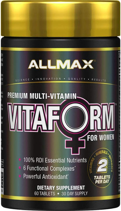 ALLMAX Nutrition – VITAFORM for Women – Multi-Vitamin for Women – 30-Day Supply