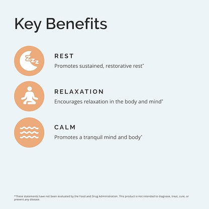 BRAINMD Restful Sleep - 60 Vegan Capsules - Supports Brain & Body Renewal - with Melatonin, Valerian Extract, GABA & Magnesium - Non-Habit Forming - 30 Servings