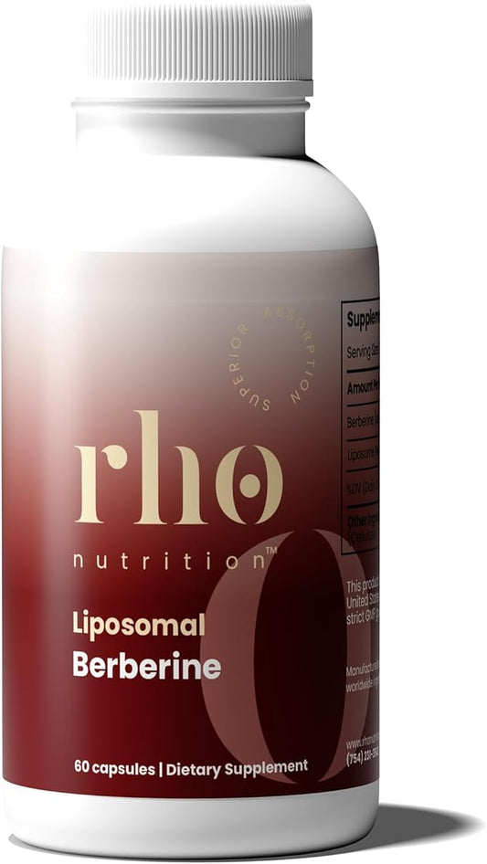 Liposomal Berberine Capsules - Ultra High Absorption Supplement – Supports Immune Function, Gut Health and Metabolic and Cardiovascular Health (60 Capsules)