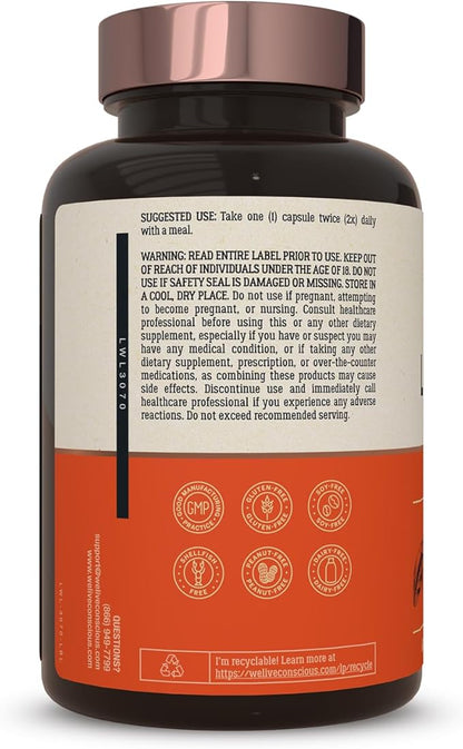 LiverWell Liver Cleanse, Rejuvenation, Metabolic Support - Liver Supplement for Liver Health w/Highly Bioavailable Milk Thistle Extract, N-Acetyl Cysteine, Alpha Lipoic Acid, Zinc, Selenium - 2 Pack