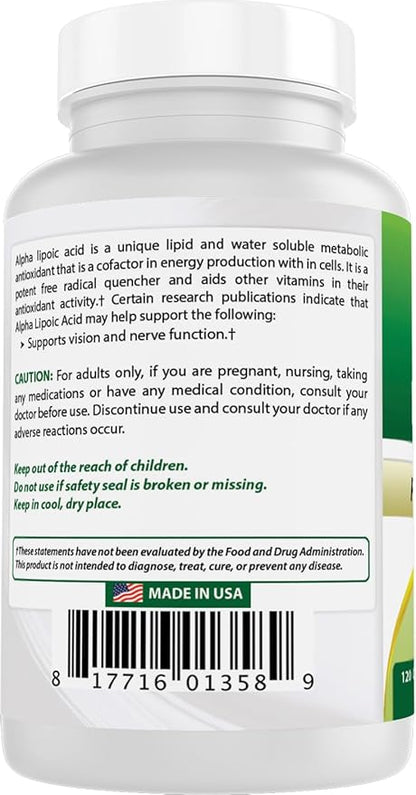 Best Naturals Alpha Lipoic Acid 300 mg 120 Capsules (120 Count (Pack of 3))