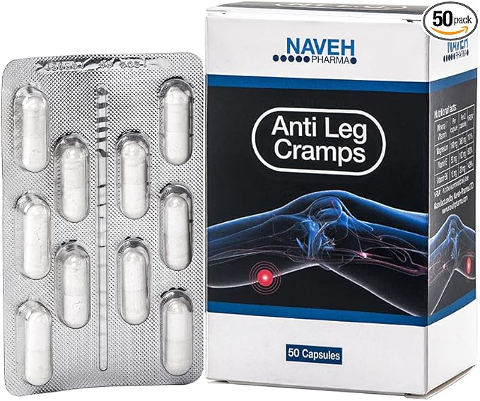 MAGNOX Anti-Leg Cramps Magnesium Supplement for Muscle Cramps -190mg Magnesium for Leg Cramps at Night, High Absorption Magnesium for Nocturnal Leg & Feet Cramps with Vitamin E and B6 (50 caps)