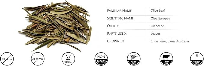 Remedy's nutrition Olive Leaf | 1,000 mg, 60 Vegan Capsules Herbal Dietary Supplement | Two Month Supply