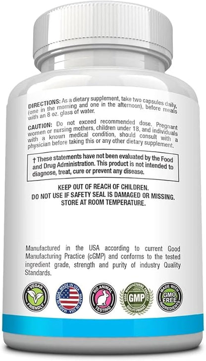 Approved Science Anxietex - Calm and Relaxation - L-Theanine and Magnesium - 60 Capsules - Vegan Friendly - 6 Month Supply