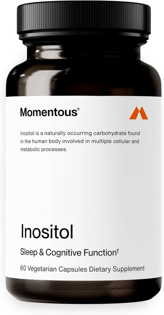 Momentous Inositol Supplement - Myo-Inositol for Mood Balance, Cognitive Function & Rest Quality Support - Vegan, GMO-Free, Gluten-Free, 60 Servings