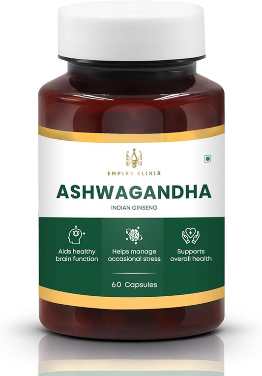 Ashwagandha Capsules for Help in Energy Support, Immune Support, Non-GMO-for Men/Women | 450mg | 60 Capsules
