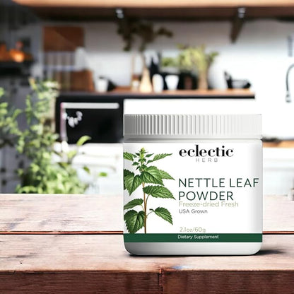 Eclectic Institute Raw Fresh Freeze-Dried Nettle Leaf Whole Food Powder | 2.1 oz (60 g)