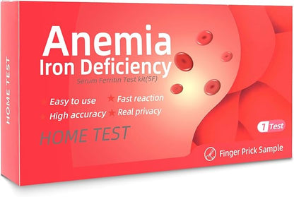 Iron Deficiency Test kit for Children and Adults, Rapid Home Test
