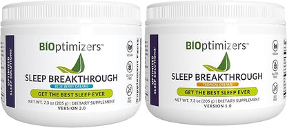 BiOptimizers Sleep Breakthrough - Tropical Dreams & Blueberry Dreams Flavor Bundle - 405g