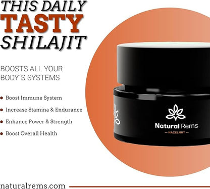 Hazelnut Flavored Organic Shilajit - Shilajit Pure Himalayan Organic - Pure Shilajit Fulvic Acid Supplement - Shilajit Energy and Focus Supplement - Holistic Health Supplements…