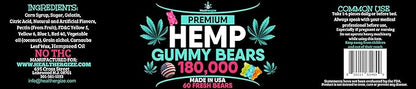 Hеmр Gummies Bears-Great for Sleep, Relax, Calm, Discomfort, Skin-Natural Hemp Gummy Bears-Variety of Fun Fruity Flavors-Natural Hеmр Party-Made in USA