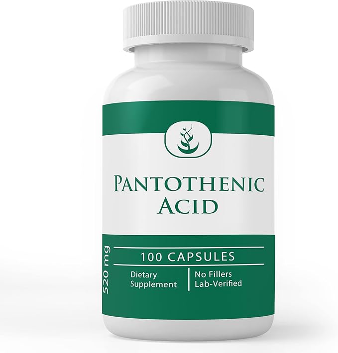 Pure Original Ingredients Calcium Carbonate and Pantothenic Acid Bundle, Various Amounts, Pure, Lab Verified