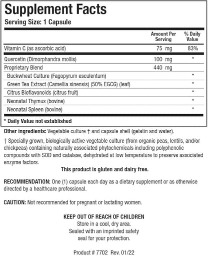 Biotics Research Bio FCTS Broad Spectrum Bioflavonoids, Vitamin C, Quercetin, Strong Antioxidant, Healthy Vision, Eye Health, Immune Health Support, Oral/Dental Health 90 Capsules